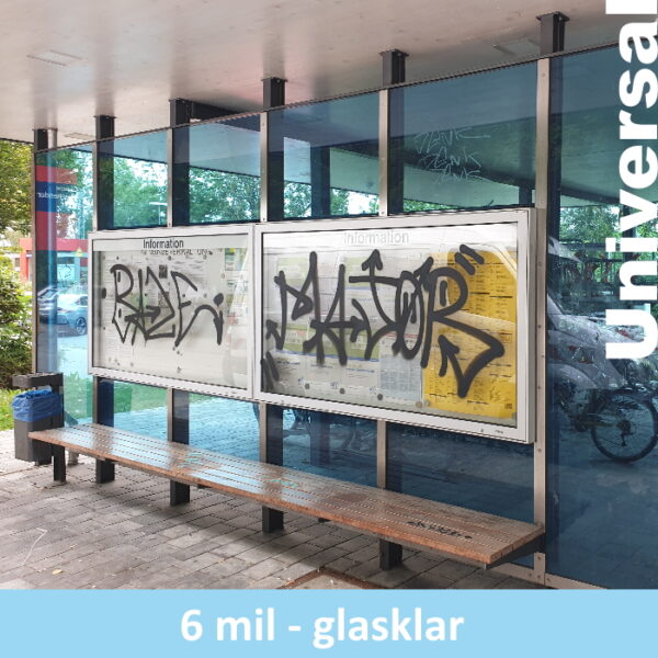 Anti-Graffiti-Folie Universal für Innen und Außen