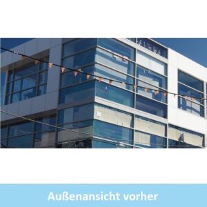 Blendschutzfolie TITAN 07 Xtra Außen Außenansicht vorher