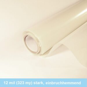 Einbruchschutzfolie A12 Milchglasoptik 12 mil stark