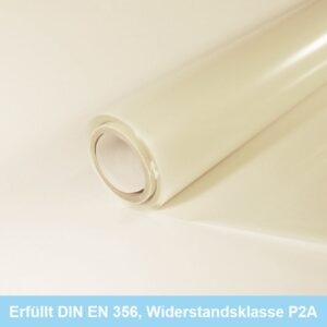 Einbruchschutzfolie A12 Milchglasoptik einbruchhemmend