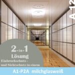 Einbruchschutzfolie A12 Milchglasoptik