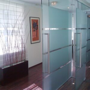 Sichtschutzfolie Ätzglasoptik Nahaufnahme