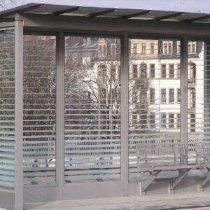 Vogelschutzfolie Linea horizontale Streifen mit Verlauf