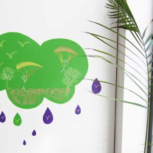 Tafelfolie Aslan CR 63 transparent auf grüner Folie