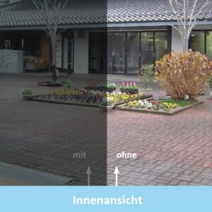 Spionspiegelfolie Gold Innenansicht
