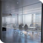 Adhäsionsfolie mit horizontalen Streifen fürs Büro