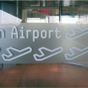 MasterEtched Premium Glasdekorfolie Flughafen