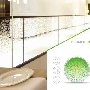 Dekorfolie mit Blumen Muster