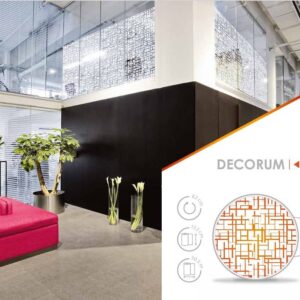 Sichtschutzfolie Decorum auf einer Glasbrüstung