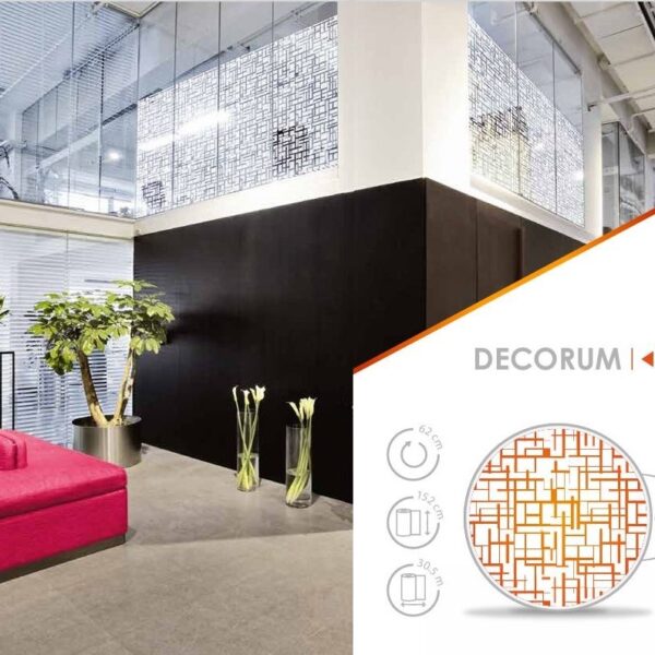 sichtschutzfolie-decorum Sichtschutzfolie Decorum auf einer Glasbrüstung