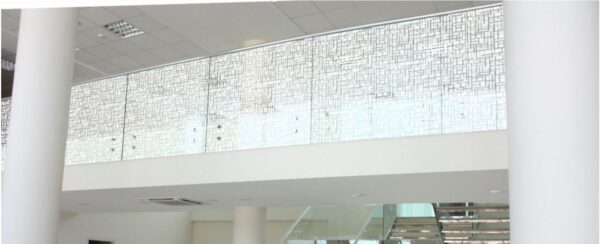 Sichtschutzfolie Decorum in einem Hotel