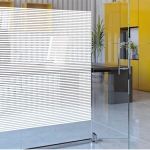 Sichtschutzfolie Iridium Streifen 10 mm Abstand 4 mm