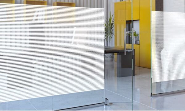 Sichtschutzfolie Iridium Streifen 10 mm Abstand 4 mm