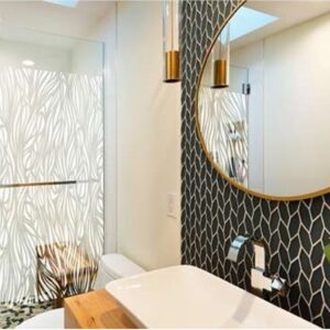 Fensterfolie Aquaiica in einer Dusche
