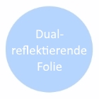 Dual-reflektierende Sonnenschutzfolie