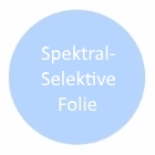 Spektral selektive Sonnenschutzfolie