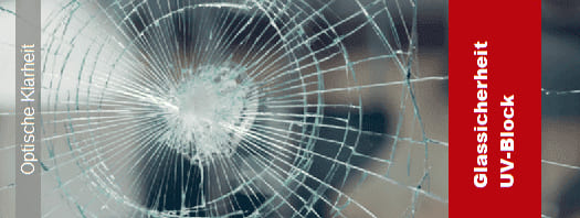 Spezialfolien schützen Kunststoffglas